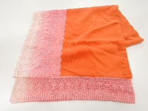 リサイクル　ビロードレース花模様ショール